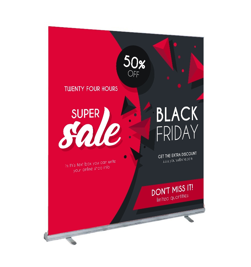 roll_up_banner_stand_2400_backdrop Normal Backdrop Standee - Image 1